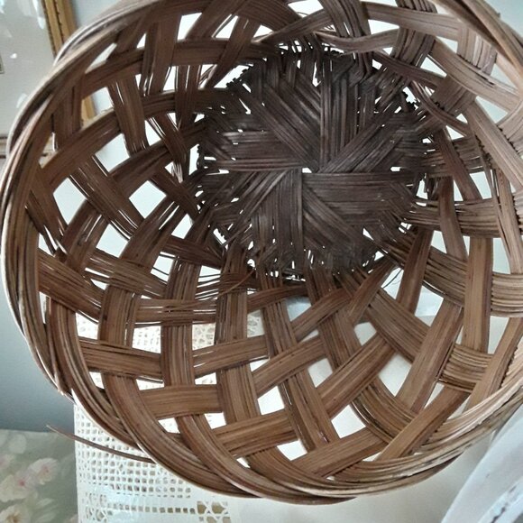 Vintage Lot of Three Planters - Wicker and Fiber Board - Picture 6 of 8